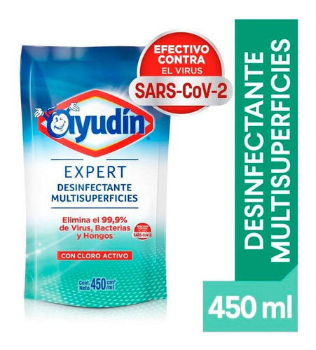 Desinfectante Multisuperficies Ayudin Expert Doypack X 450ml