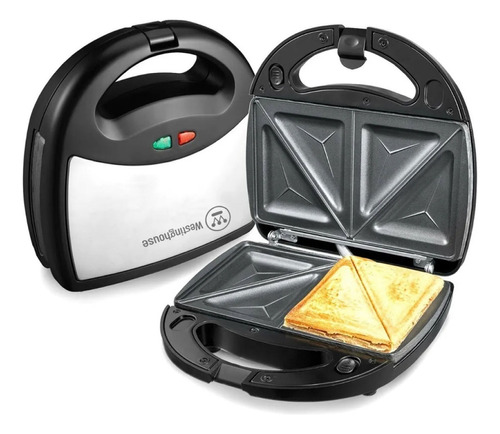 Sandwichera Tostadora Eléctrica 3 En 1 750w Wh-sm750m