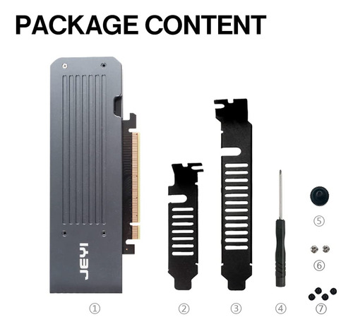 Placa Raid 0/1/5/10 Gen4 X16 Para 4 Ssd Nvme M2 Com Heatsink
