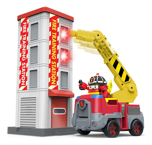 Robocar Poli Juego Oficial De La Estación De Bomberos Roy, J