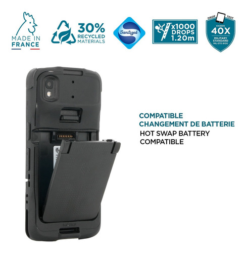 Funda Protectora Mobilis Para Zebra Tc22/tc27 Uso Rudo