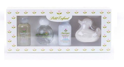 Petit Enfant Perfumes Jabon Pato + Colonia + Shampoo + Talco