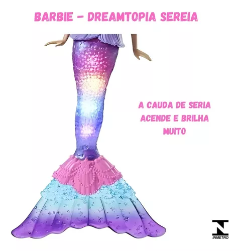 Barao Mattel Barbie Sereia Cabelos Rosa