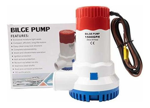 Sanuke Bomba De Achique Para Barco De 1500 Gph 12 V Bomba