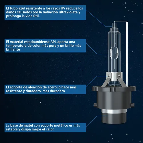 .. D2s Hid Xenón Faro + 9006 Led Kit De Luz Antiniebla 6000k