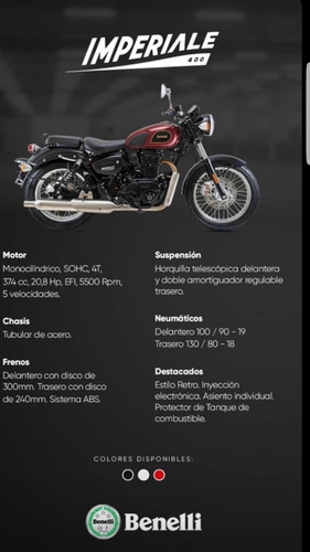 Benelli Imperiale 400 Ram Motor Store