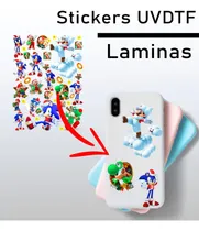 Comprar Stickers Uv Dtf Nintendo Navideños Para Forros De Celulares