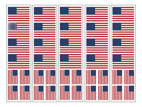 40 Tatuajes: Bandera De Los Estados Unidos De América, Fav.