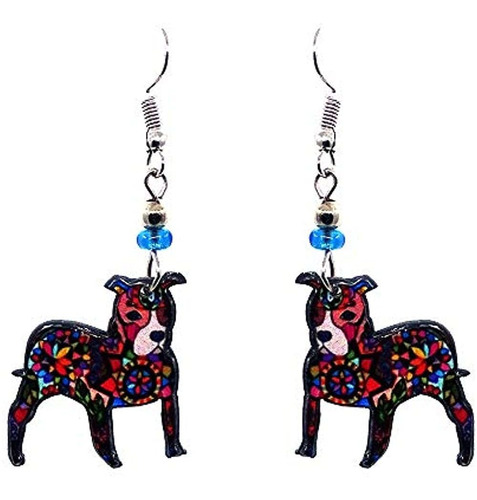 Pendientes Colgantes Con Graficos De Animales Y Perros Con