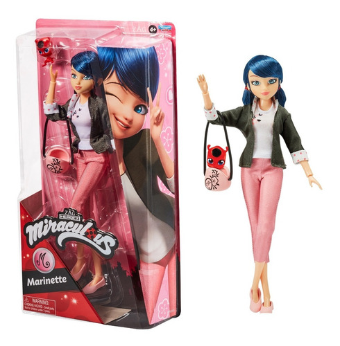 Imagen 1 de 4 de Miraculous Marinette Muñeca