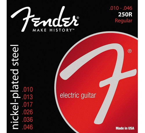 Encordoamento Guitarra Fender 010 046 250r Nickel Plated