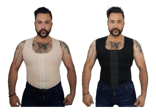 Faja Masculina Post Operatoria Colombiana Alta Compresión