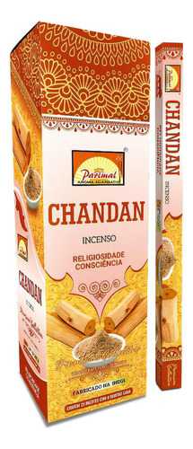 Incenso Indiano Parimal Chandan Cx.25un.8v. Fragrância Chandan