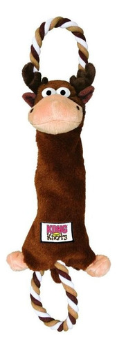 Kong Peluche Tugger Knots Moose M/l Juguete Perro- Color Marrón Diseño Alce