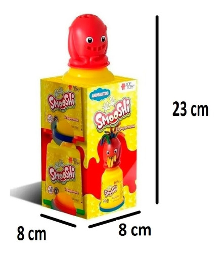 Imagen 4 de 8 de Smooshi Masa X 2 Potes Molde Animalitos Top Toys - Playking