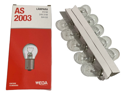 Lámparas Wega 1 Polo 24v 21w Caja X 10 Unidades !! Oferta