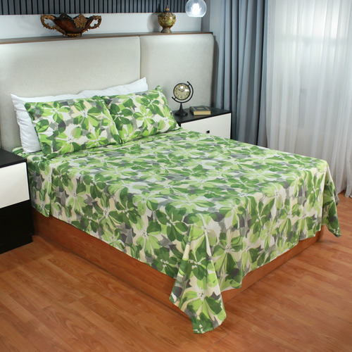 Sábana De Franela Individual Algodón 100% Algodón Zantelo Ferenda Estampado