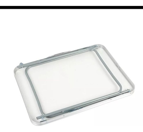 Mesa Plegable De Aluminio 0.80x0.60 (color Madera Claro)