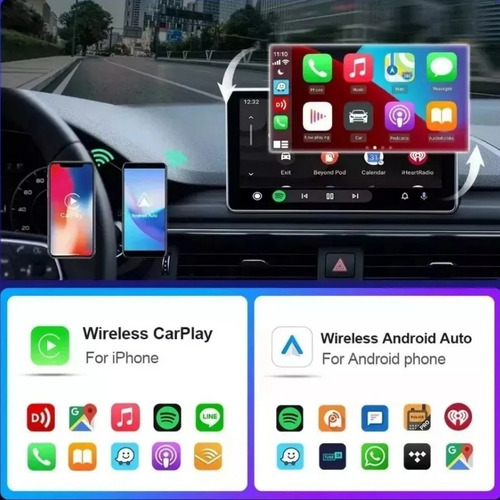 2en1 Adaptador Carplay Inalámbrico Y Android Auto Converter