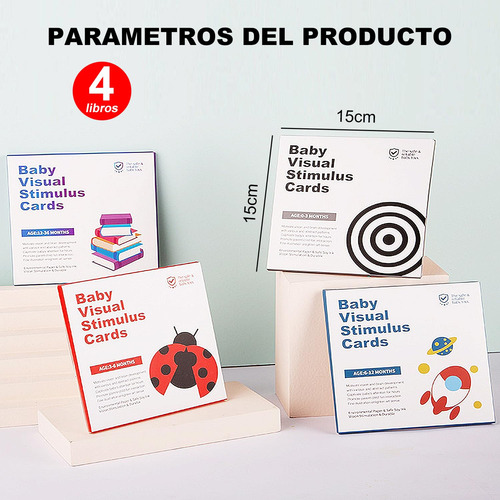 Tarjetas Flash De Alto Contraste Para Niños, 64 Tarjetas