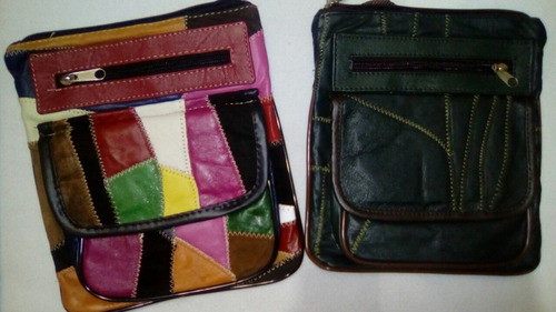 Imagen 5 de 7 de Bolsos Dama En Cuero Con Tapa Somos Fabricantes Mayoris