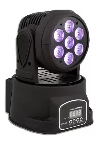 7 Led Dmx 512 Cabeza Movil Rgbw Luces De Escenario 7x10w