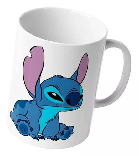 Taza Ceramica Importada Stitch No Toques Mi Taza