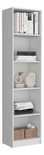 Biblioteca Easy Home, Blanco, Sin Puertas Color Blanco