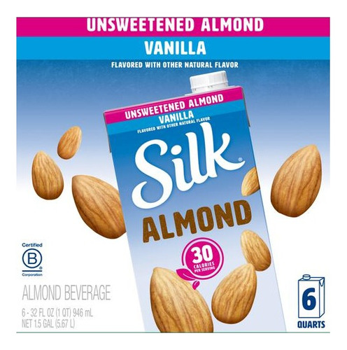 Silk Almendras Sin/end Vainilla - mL a $14