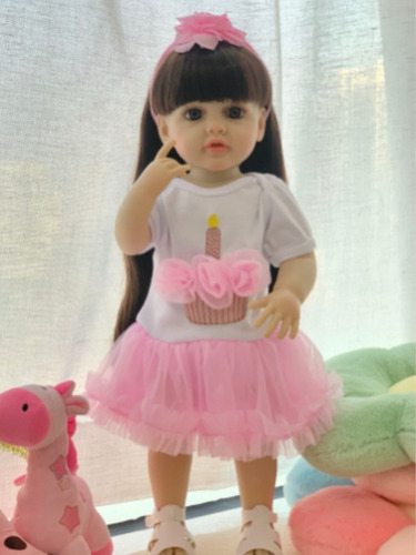 Muñeca Reborn Bebé Real Silicona Original Accesorios