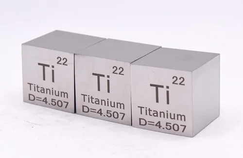 Elemento Tabla Periodica 25.4mm Titanio De Coleccion