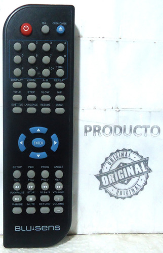 Control Remoto Original Para Dvd Marca Blu:sens