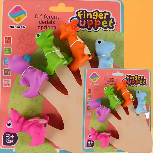 Títeres De Dedo Pack X 5 Dino/animales Infantil Didactico