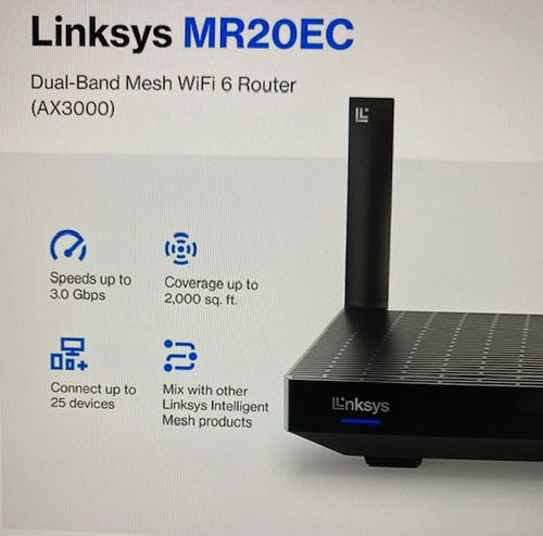 Router Hydra 6 , Wifi 6 Dual-band Mesh