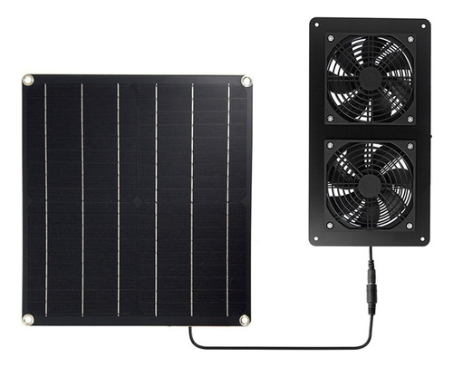 Extractor De Aire Con Panel Solar De 20 W Y 12 V Para Oficin