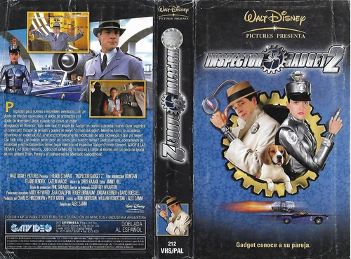 Inspector Gadget 2 Vhs Walt Disney Castellano