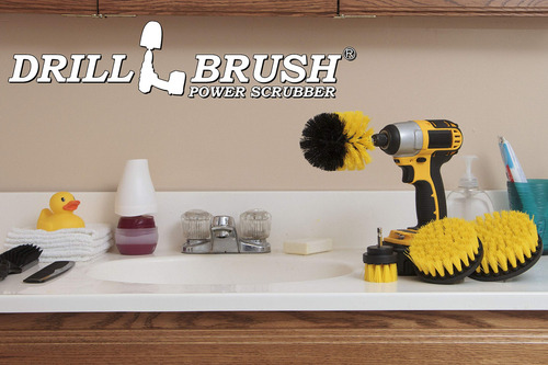 Drillbrush De 4 Piezas De Azulejo De Nylon Poder Del Cepillo Y De La Lechada De Baño Kit De Limpieza Friega El Cepillo - Taladro Cepillo Eléctrico De Cepillo Del Depurador