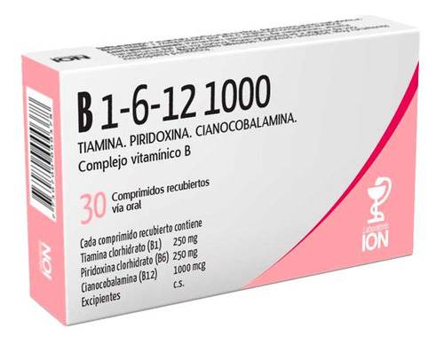 B1 B6 B12 1000 Mg 30 Comprimidos