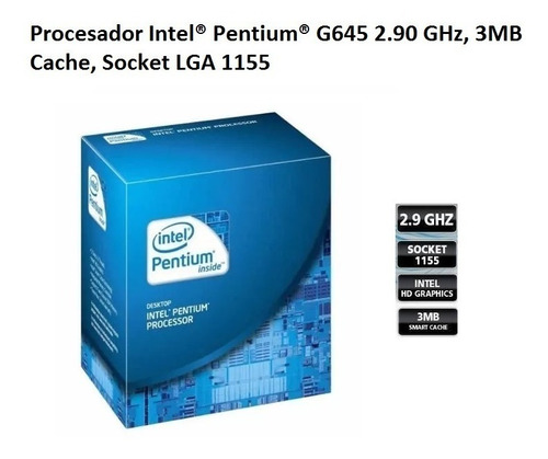 Procesador Intel Pemtium G645 Soket Lga 1155