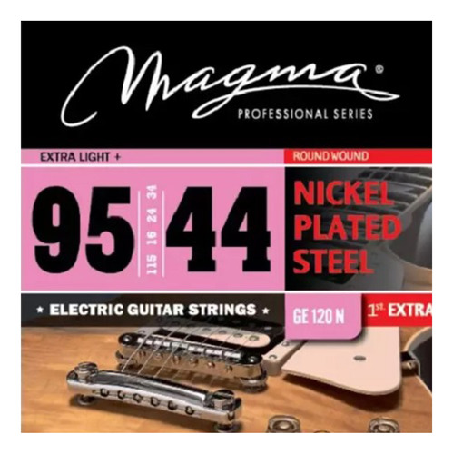 Cuerdas Para Guitarra Eléctrica Light Ge120n Magma 095 044