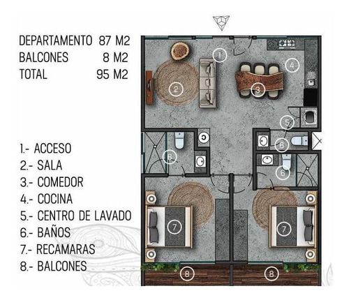 Imagen 21 de 26 de En Venta Departamentos Nuevos De 2 Recámaras En Zona Residencial De Tulum (792)