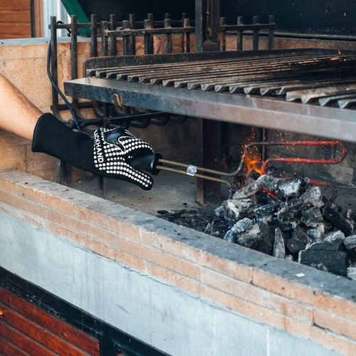 Guante Parrillero Para Alta Temperatura Blackhand Asado Bbq