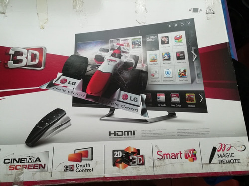 Imagen 9 de 10 de Tv 55 LG 3d Full Hd Modelo 55 Lm7600 - Lentes 3d Y Dual Play