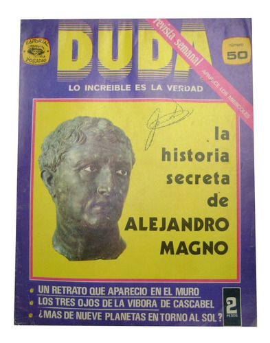 Revista Duda - La Historia Secreta De Alejandro Magno N#50