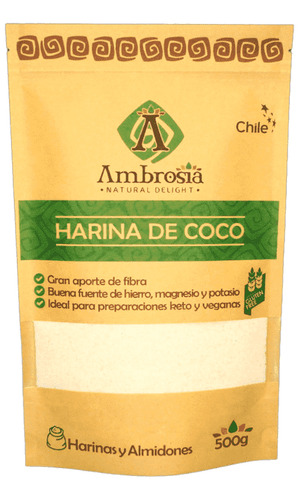 Ambrosia Harina De Coco Sin Gluten 500 G