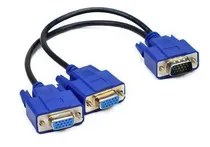 Comprar Cabo Y Vga Com Duas Saidas Vga Femea Duplicador