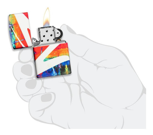 Imagen 7 de 10 de Encendedor Zippo Modelo 49682 Dippy Z Design Garantia.