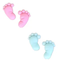 Comprar Souvenir, Apliques Piecitos De Bebe Por 10u.