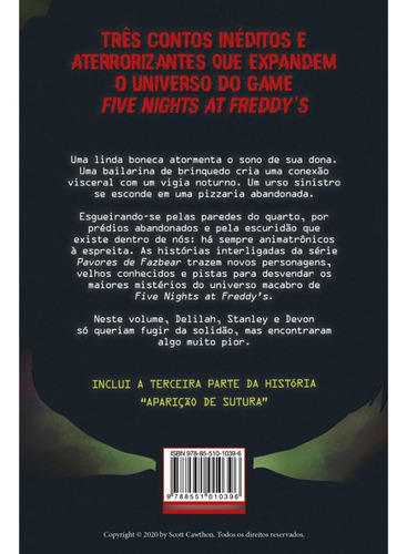 Kit Five Nights At Freddy's - Pavores De Fazbear - Volume 3 E 4 - Scott Cawthon - Livros Físicos