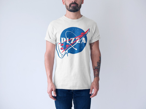 Camiseta Humor Pizza Nasa